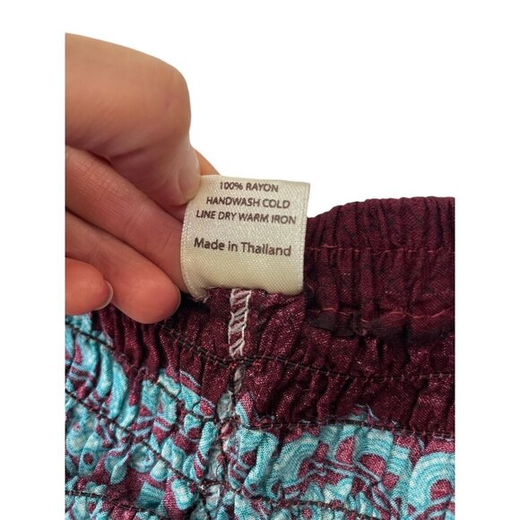 Harem Pants Multicolor Loose Pull On Casual - Picture 6 of 10